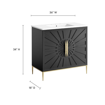 Modway EEI-6297 Awaken 36" Bathroom Vanity Modway