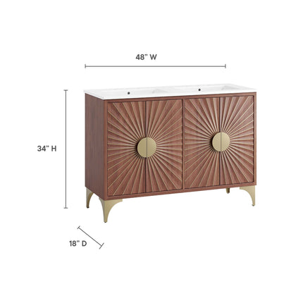 Modway EEI-6306 Daylight 48" Double Sink Bathroom Vanity Modway