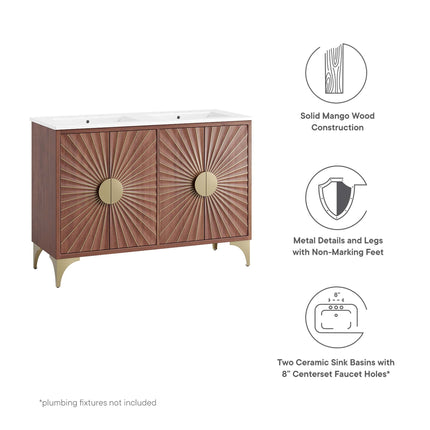 Modway EEI-6306 Daylight 48" Double Sink Bathroom Vanity Modway