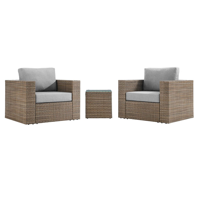 Modway EEI-6327 Convene 3-Piece Outdoor Patio Furniture Set Modway
