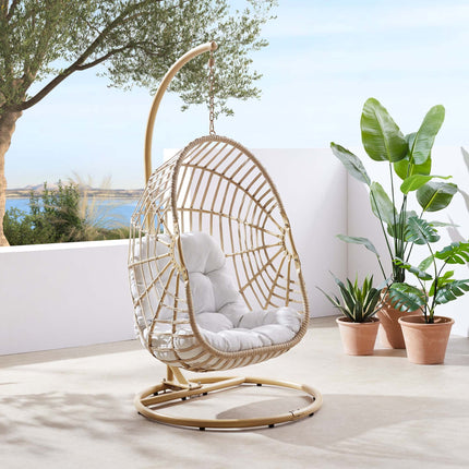 Modway EEI-6337 Amalie Wicker Rattan Outdoor Patio Rattan Swing Chair Modway