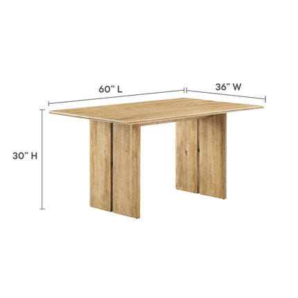 Modway EEI-6338 Amistad 60" Wood Dining Table Modway