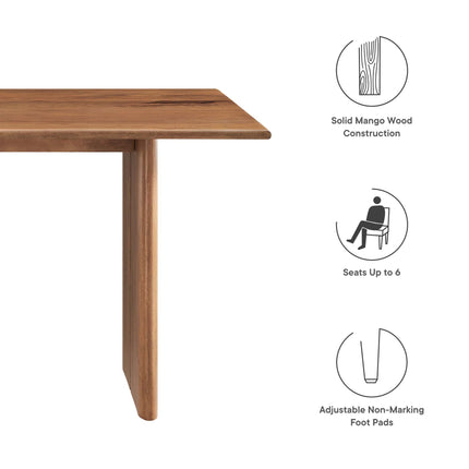 Modway EEI-6338 Amistad 60" Wood Dining Table Modway