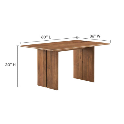 Modway EEI-6338 Amistad 60" Wood Dining Table Modway