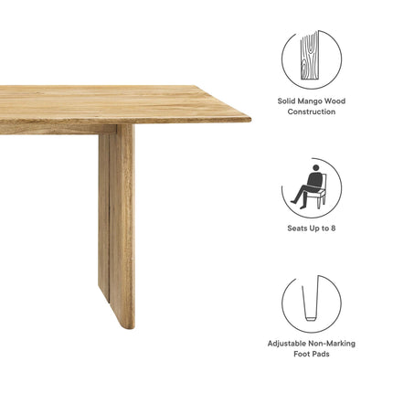 Modway EEI-6340 Amistad 86" Wood Dining Table Modway