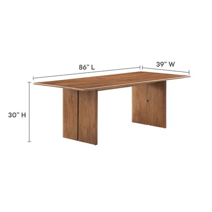 Modway EEI-6340 Amistad 86" Wood Dining Table Modway