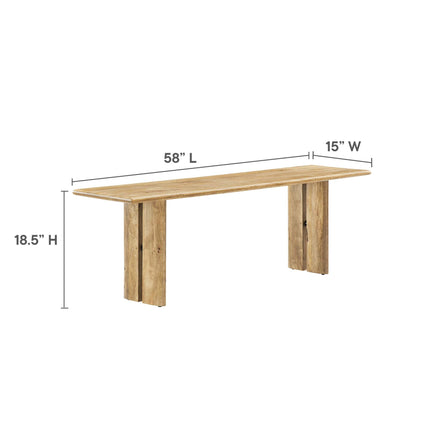 Modway EEI-6344 Amistad 58" Wood Bench Modway