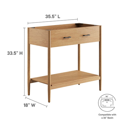 Modway EEI-6354 Zaire 36" Bathroom Vanity Cabinet (Sink Basin Not Included) Modway