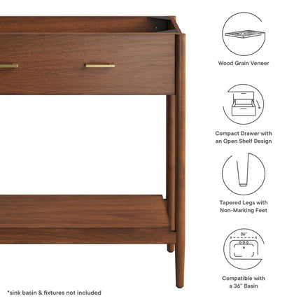 Modway EEI-6354 Zaire 36" Bathroom Vanity Cabinet (Sink Basin Not Included) Modway