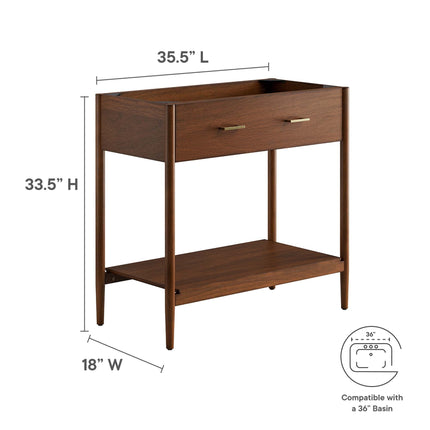 Modway EEI-6354 Zaire 36" Bathroom Vanity Cabinet (Sink Basin Not Included) Modway