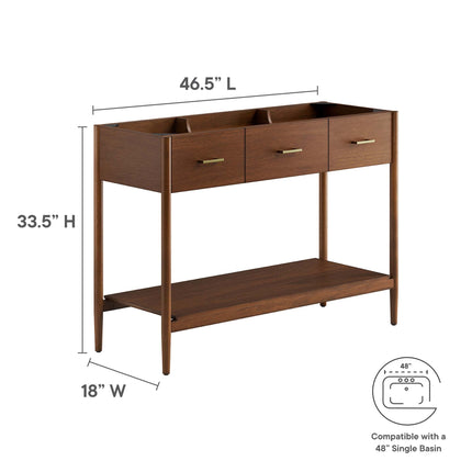 Modway EEI-6355 Zaire 48" Single Sink Compatible Bathroom Vanity Cabinet (Sink Basin Not Included) Modway