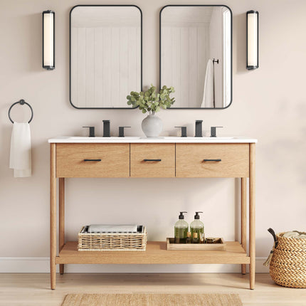 Modway EEI-6356 Zaire 48" Double Sink Compatible Bathroom Vanity Cabinet (Sink Basin Not Included) Modway