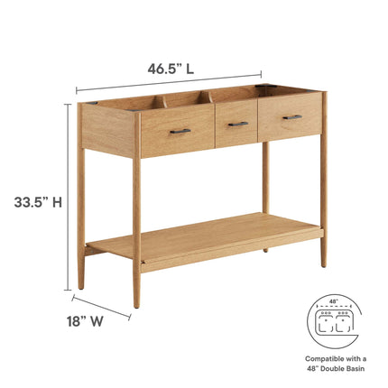 Modway EEI-6356 Zaire 48" Double Sink Compatible Bathroom Vanity Cabinet (Sink Basin Not Included) Modway