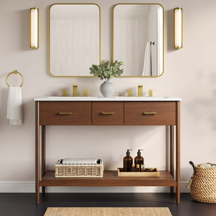 Modway EEI-6356 Zaire 48" Double Sink Compatible Bathroom Vanity Cabinet (Sink Basin Not Included) Modway