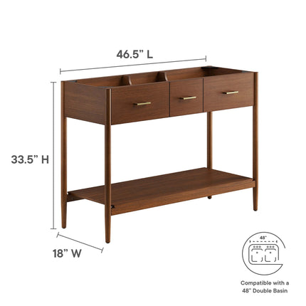 Modway EEI-6356 Zaire 48" Double Sink Compatible Bathroom Vanity Cabinet (Sink Basin Not Included) Modway