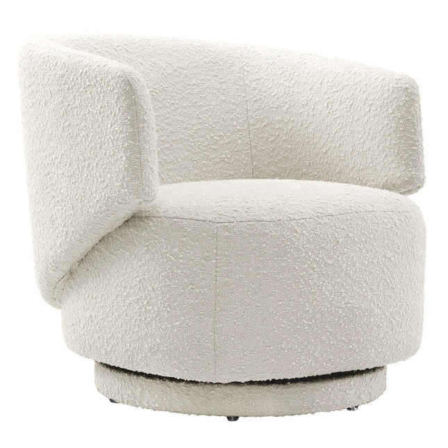 Modway EEI-6357 Celestia Boucle Fabric Swivel Chair Modway