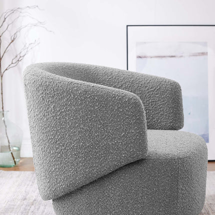 Modway EEI-6357 Celestia Boucle Fabric Swivel Chair Modway