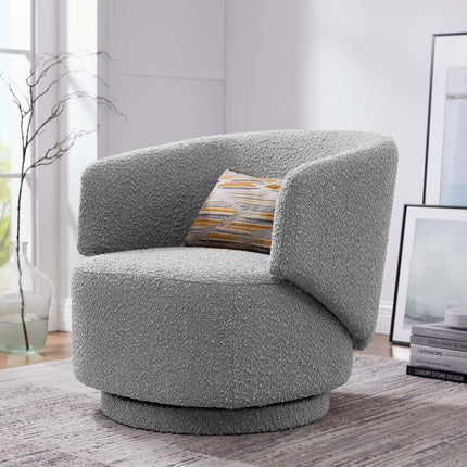 Modway EEI-6357 Celestia Boucle Fabric Swivel Chair Modway