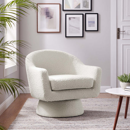 Modway EEI-6359 Astral Boucle Fabric Swivel Chair Modway