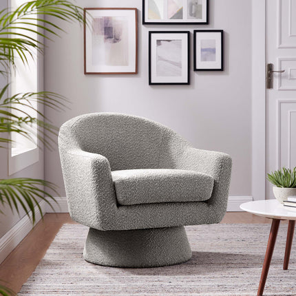 Modway EEI-6359 Astral Boucle Fabric Swivel Chair Modway