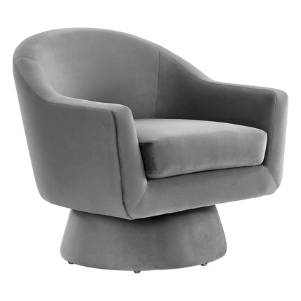 Modway EEI-6360 Astral Performance Velvet Fabric and Wood Swivel Chair Modway
