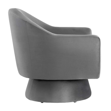 Modway EEI-6360 Astral Performance Velvet Fabric and Wood Swivel Chair Modway