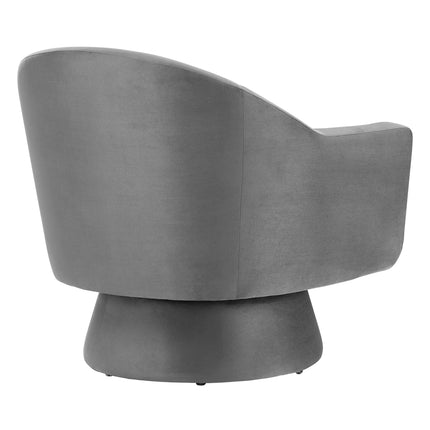 Modway EEI-6360 Astral Performance Velvet Fabric and Wood Swivel Chair Modway