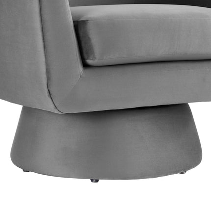Modway EEI-6360 Astral Performance Velvet Fabric and Wood Swivel Chair Modway