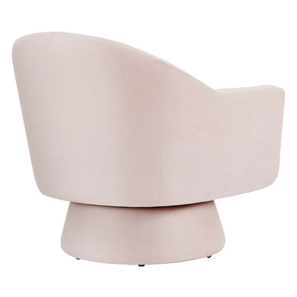 Modway EEI-6360 Astral Performance Velvet Fabric and Wood Swivel Chair Modway