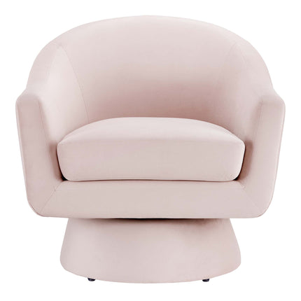 Modway EEI-6360 Astral Performance Velvet Fabric and Wood Swivel Chair Modway