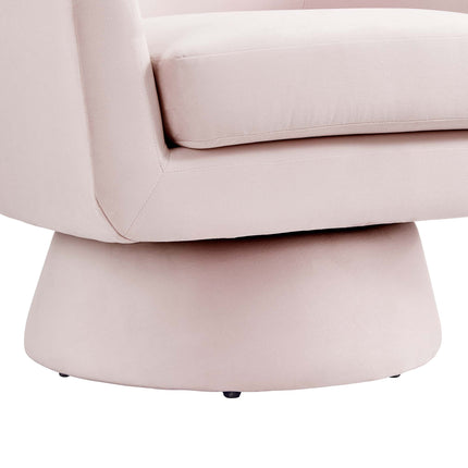 Modway EEI-6360 Astral Performance Velvet Fabric and Wood Swivel Chair Modway