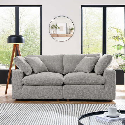Modway EEI-6361 Commix Down Filled Overstuffed Boucle Fabric Loveseat Modway