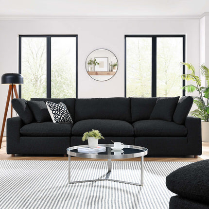 Modway EEI-6362 Commix Down Filled Overstuffed Boucle Fabric 3-Seater Sofa Modway