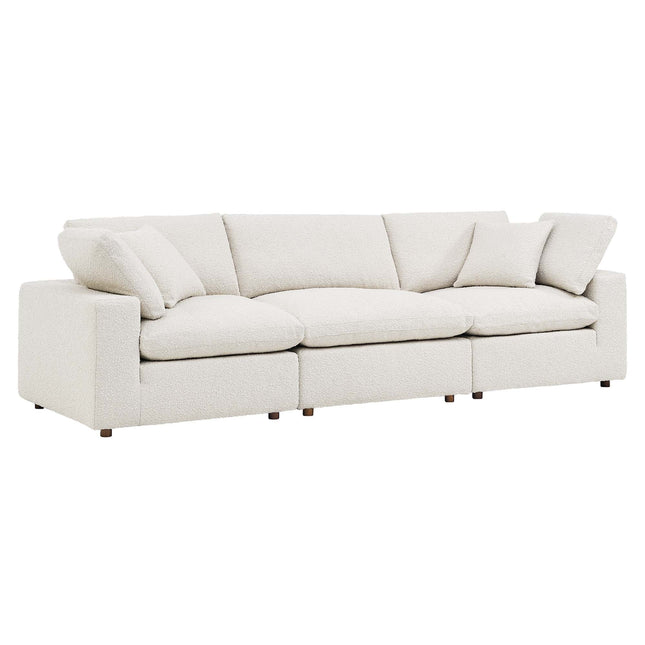 Modway EEI-6362 Commix Down Filled Overstuffed Boucle Fabric 3-Seater Sofa Modway