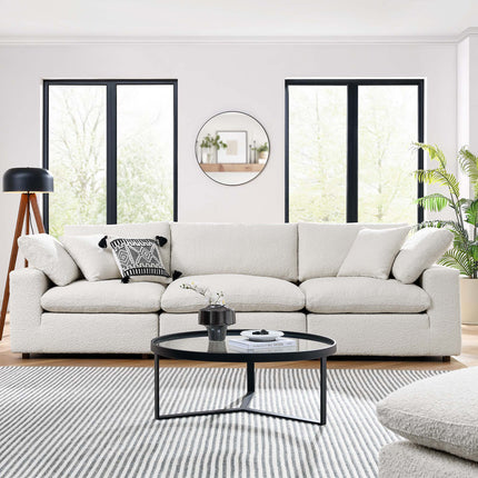 Modway EEI-6362 Commix Down Filled Overstuffed Boucle Fabric 3-Seater Sofa Modway