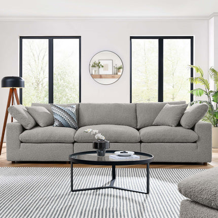 Modway EEI-6362 Commix Down Filled Overstuffed Boucle Fabric 3-Seater Sofa Modway