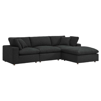 Modway EEI-6363 Commix 4-Piece Down Filled Overstuffed Boucle Fabric Sectional Sofa Modway
