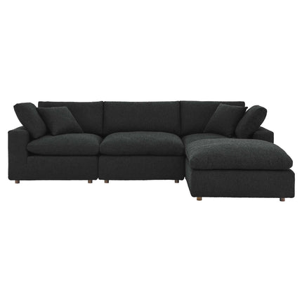 Modway EEI-6363 Commix 4-Piece Down Filled Overstuffed Boucle Fabric Sectional Sofa Modway