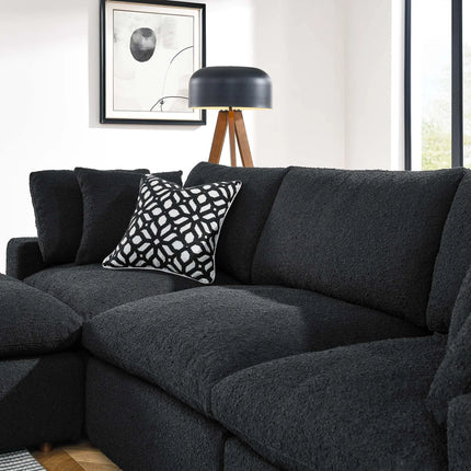 Modway EEI-6363 Commix 4-Piece Down Filled Overstuffed Boucle Fabric Sectional Sofa Modway