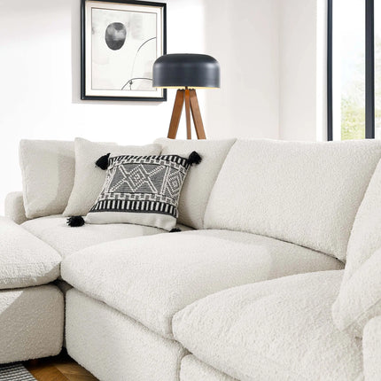 Modway EEI-6363 Commix 4-Piece Down Filled Overstuffed Boucle Fabric Sectional Sofa Modway