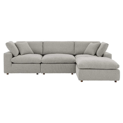 Modway EEI-6363 Commix 4-Piece Down Filled Overstuffed Boucle Fabric Sectional Sofa Modway