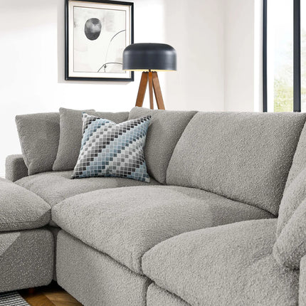 Modway EEI-6363 Commix 4-Piece Down Filled Overstuffed Boucle Fabric Sectional Sofa Modway