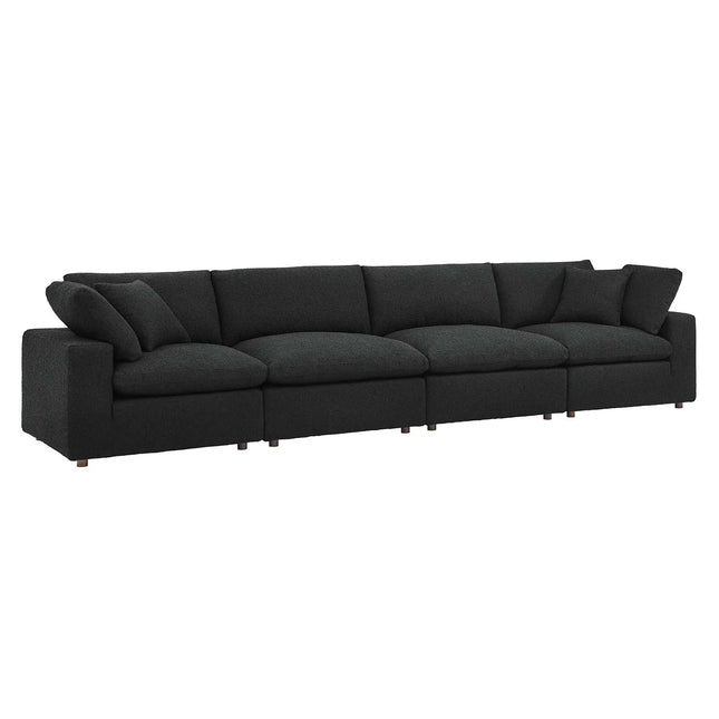 Modway EEI-6364 Commix Down Filled Overstuffed Boucle Fabric 4-Seater Sofa Modway