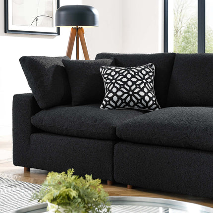 Modway EEI-6364 Commix Down Filled Overstuffed Boucle Fabric 4-Seater Sofa Modway