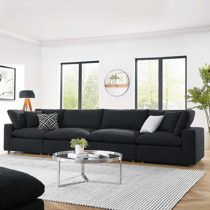 Modway EEI-6364 Commix Down Filled Overstuffed Boucle Fabric 4-Seater Sofa Modway