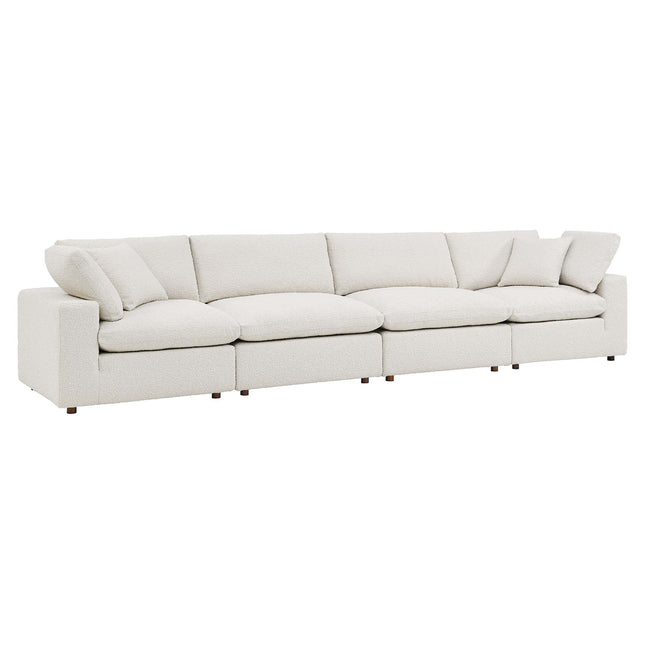 Modway EEI-6364 Commix Down Filled Overstuffed Boucle Fabric 4-Seater Sofa Modway