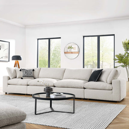 Modway EEI-6364 Commix Down Filled Overstuffed Boucle Fabric 4-Seater Sofa Modway