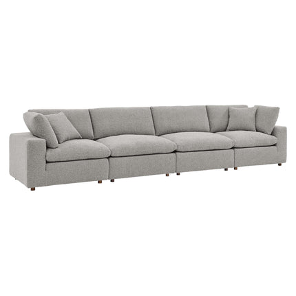 Modway EEI-6364 Commix Down Filled Overstuffed Boucle Fabric 4-Seater Sofa Modway
