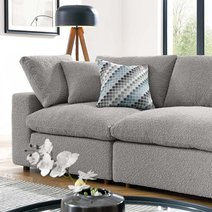 Modway EEI-6364 Commix Down Filled Overstuffed Boucle Fabric 4-Seater Sofa Modway