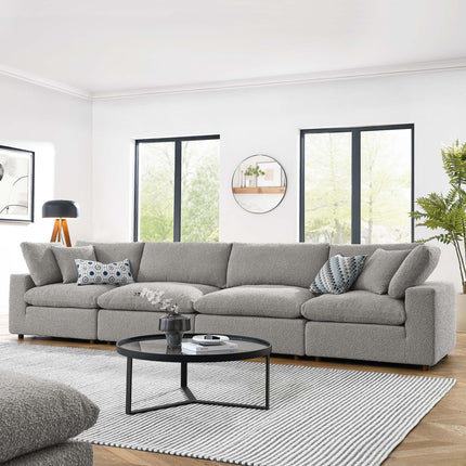 Modway EEI-6364 Commix Down Filled Overstuffed Boucle Fabric 4-Seater Sofa Modway